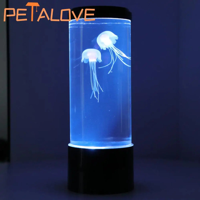 Jellyfish Lava Lamp - LED Ocean Night Light for Home & Bedroom