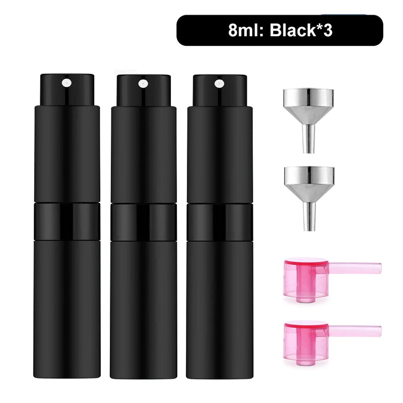 8ml Perfume Atomizer Spray Bottle - Refillable & Portable Travel Sprayer