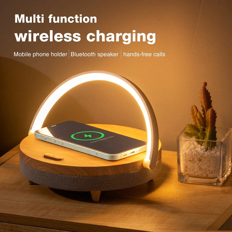 COSLUR S21Pro Bluetooth Speaker with Wireless Charging and Night Light