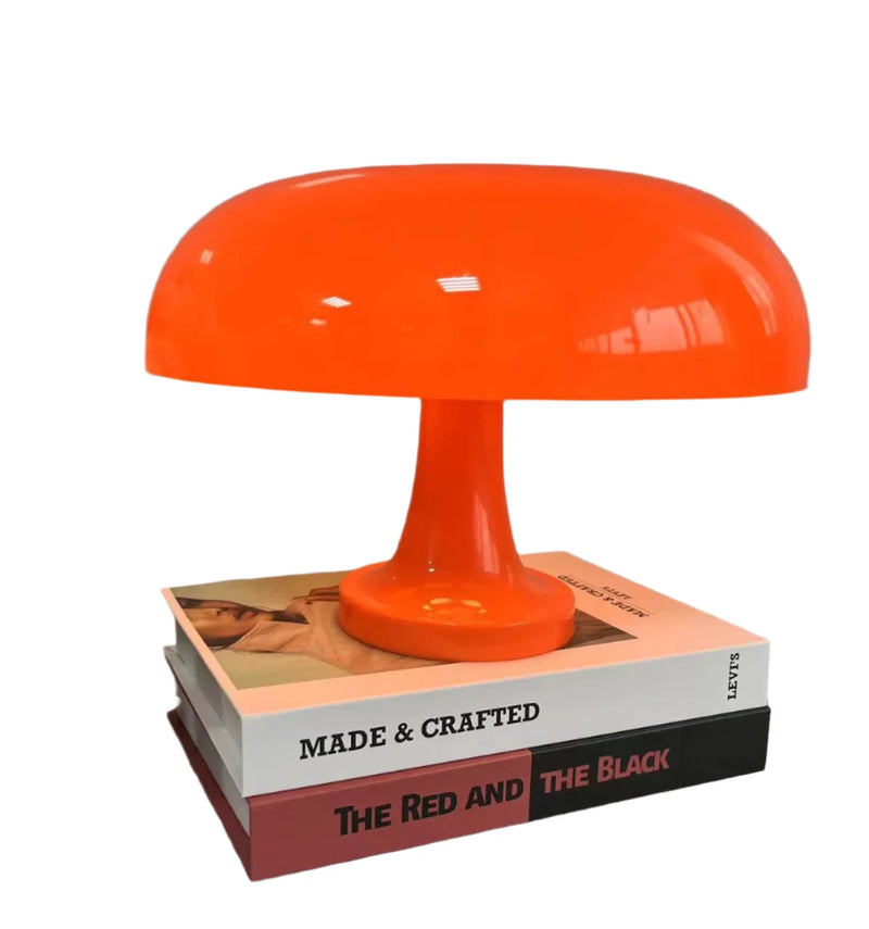 Classic Mushroom Table Lamp Modern Bauhaus Art Table Lamp Bedroom Lamp Orange Decorative Table Lamp