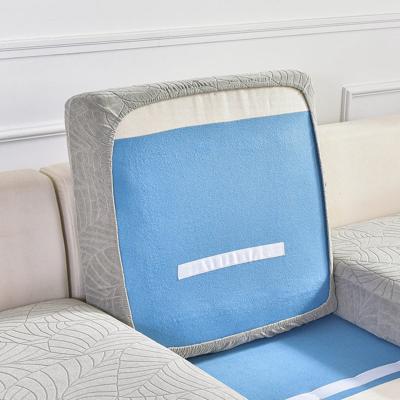 Waterproof Sofa Seat Cushion Cover - Adjustable and Removable Furniture Protector