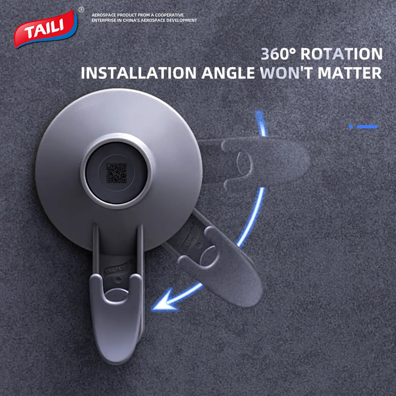 TAILI Wall Hook Vacuum Suction Cup – Multi-Purpose Hanging Hook for Kitchen & Bathroom