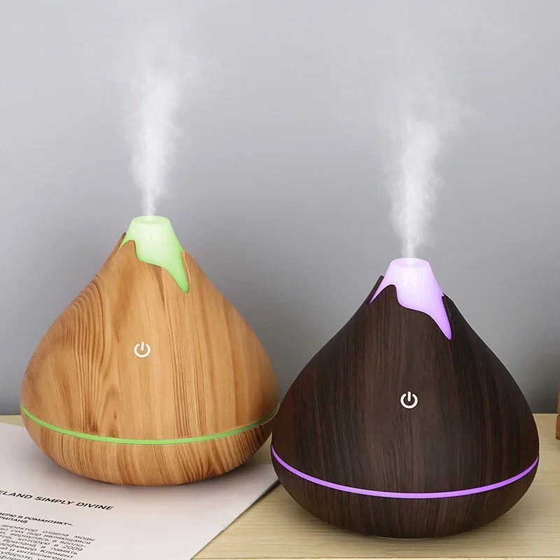 350ml Aromatherapy Essential Oil Diffuser Remote Control Ultrasonic Air Humidifier 7 Color LED Light