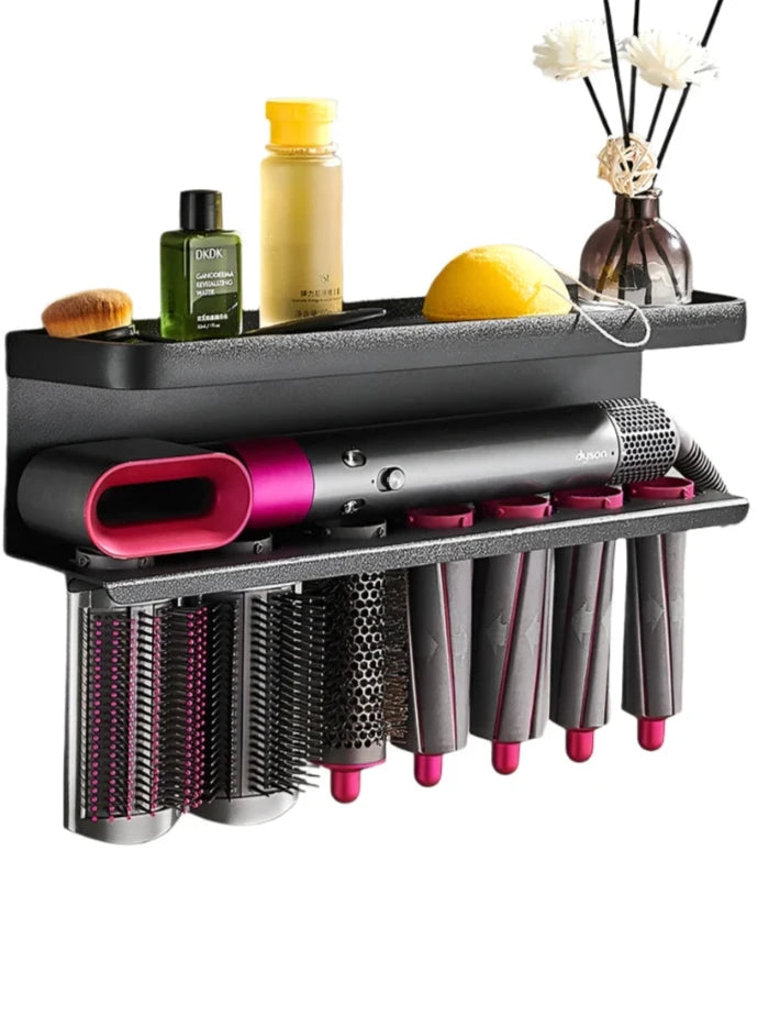 Hairdryer Holder Wall Mount Suitable For Dyson Airwrap Shelf Dryer Holder Storage Rack