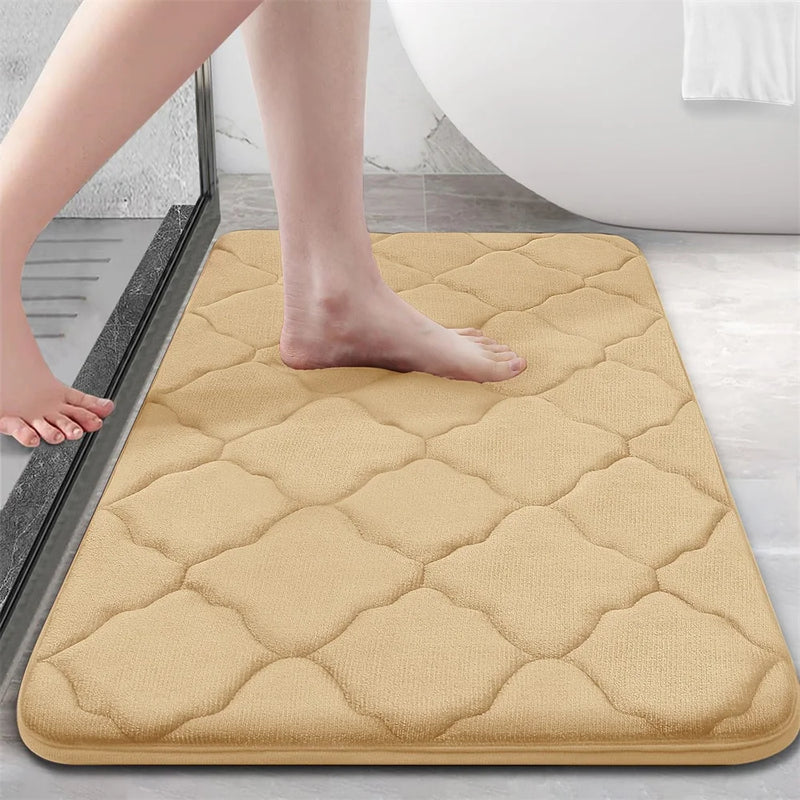 Olanly Silicone Bath Mat Non-Slip Shower Bathroom Mat