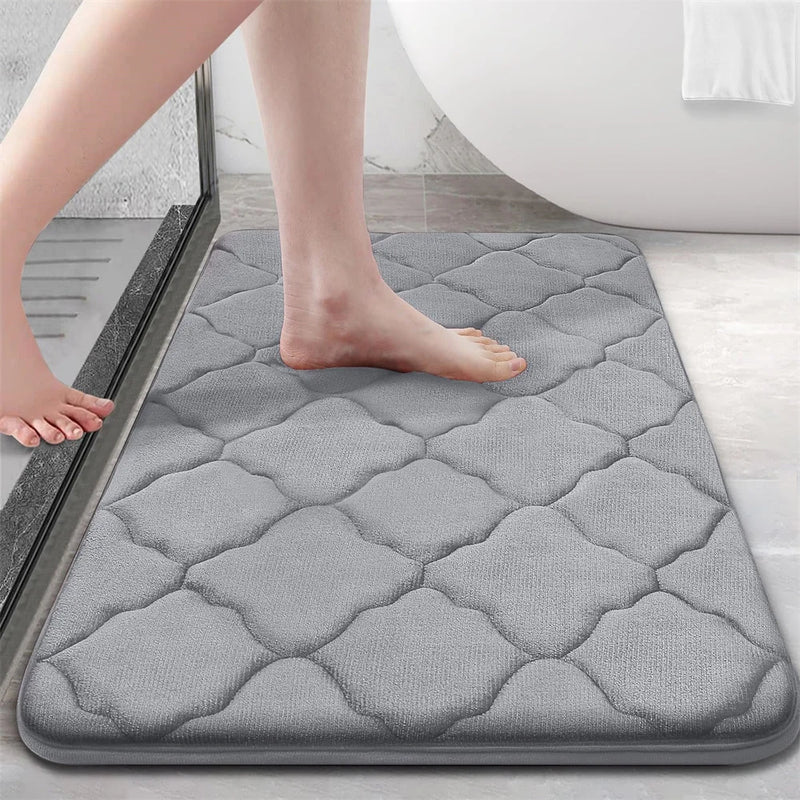 Olanly Silicone Bath Mat Non-Slip Shower Bathroom Mat