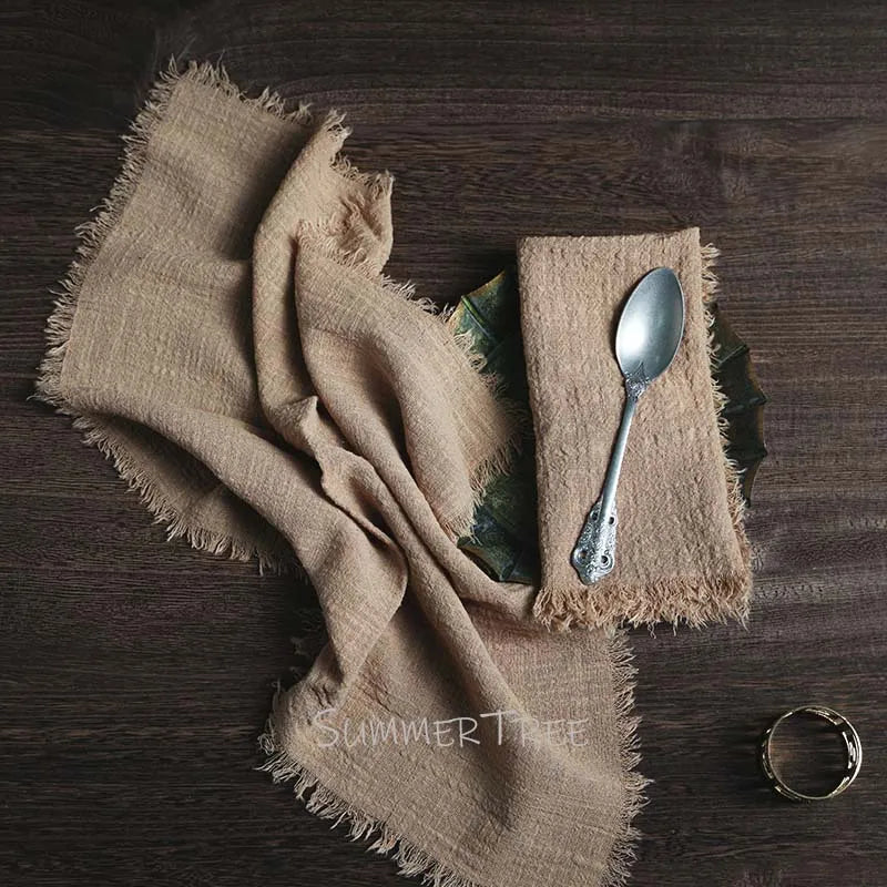 Large Napkins Cotton Gauze 41cm Napkin Muslin Tea Towels Dinner Cheesecloth Rustic Table Decoration