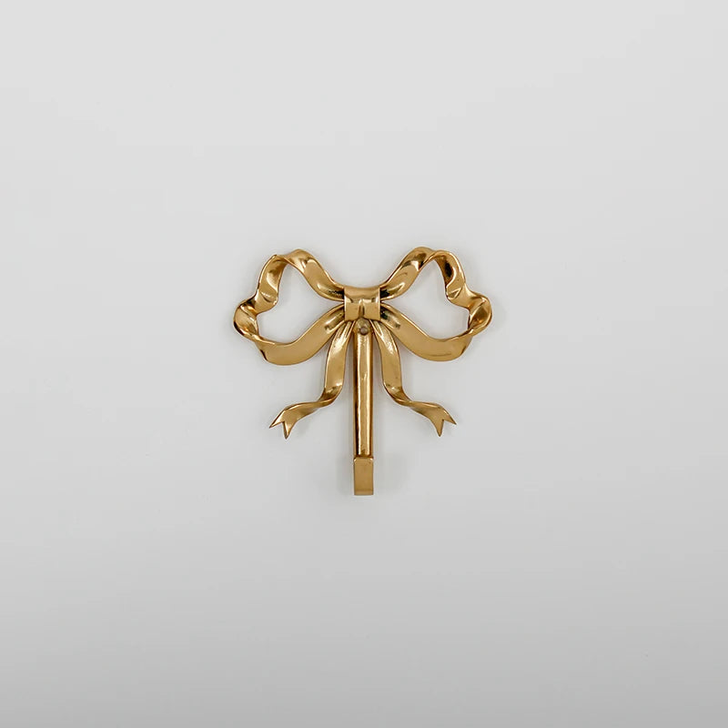 Decorative Bow Clothes Hook - Luxury Solid Brass Bow Shape Wall Hook