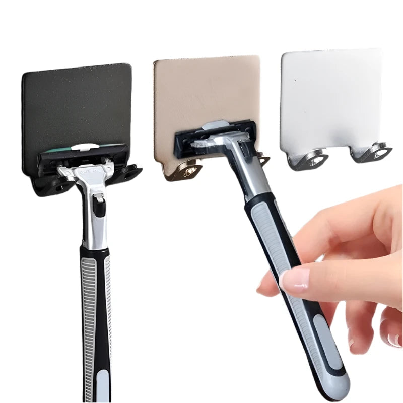 Punch-free Razor Holder, Storage Hook, Space Aluminum Multi-purpose Bathroom Accessories