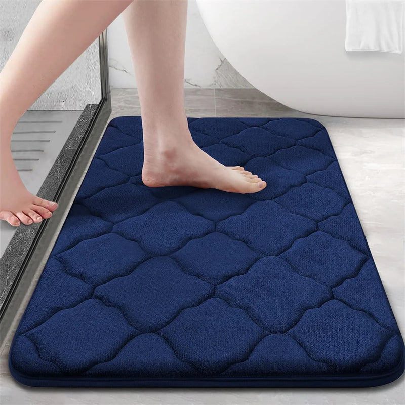 Olanly Silicone Bath Mat Non-Slip Shower Bathroom Mat