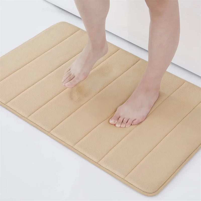 Olanly Silicone Bath Mat Non-Slip Shower Bathroom Mat