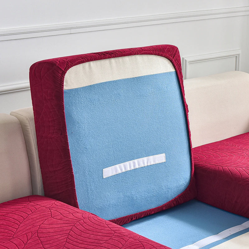 Waterproof Sofa Seat Cushion Cover - Adjustable and Removable Furniture Protector