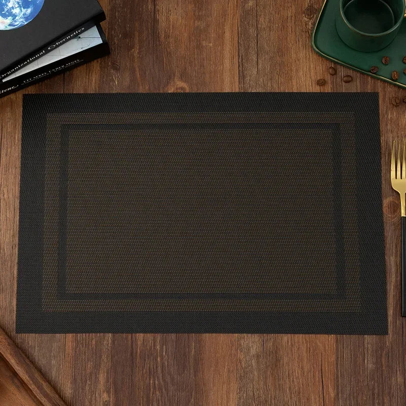 PVC Woven Placemats - Durable & Heat Resistant Dining Table Placemats