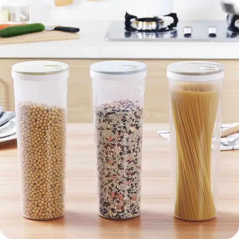 Noodles Pasta Sealed Can Kitchen Accessories Food Grade Plastic Storage Organization Divided Storage