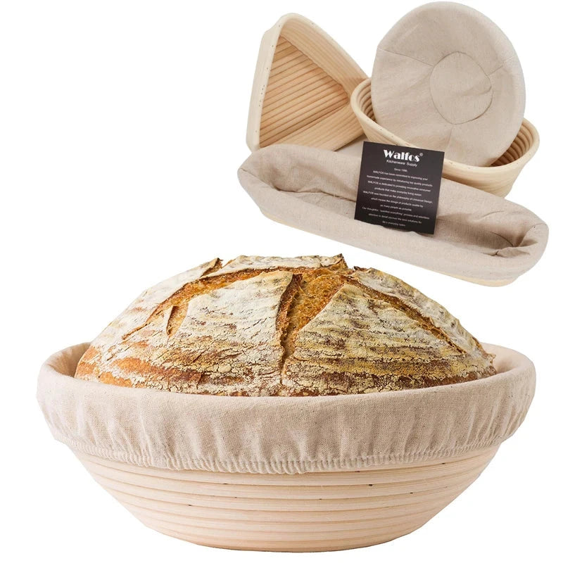 WALFOS Natural Rattan Fermentation Bread Basket 